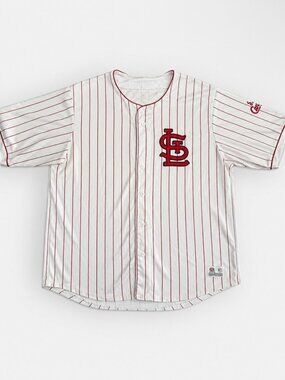 Vintage St. Louis Cardinals True Fan Striped Jersey